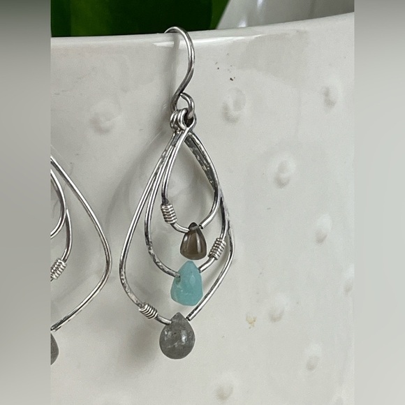 SILPADA W2036 Sterling silver mixed beads dangle earrings - Picture 4 of 8